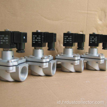 Sudut kanan solenoid solenoid diafragma katup 24V